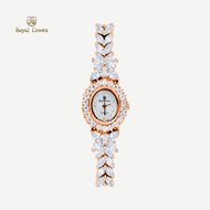 Royal Crown รุ่น 2527 นาฬิกาข้อมือผู้หญิงเล็กๆกันน้ำ ล้อมเพชร แบรนด์เนมแท้ - Vayo Jewelry