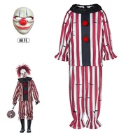 Halloween Nightmare Clown Broken Soul Clown costume Movie Black White Clown Costume Stage Performanc