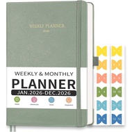 2026 Planner, Appointment Book, Hourly, Daily, Weekly and Monthly, Jan 2026 - Dec 2026, Medium Size 