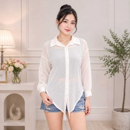 KEMEJA Beststore_id96 - Shirt Long SleeveWanita Ceruty Shirt/ Shirt/ TrendyPOLOS