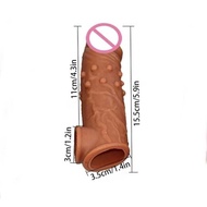 SALE KONDOM REUSABLE JUMBO SAMBUNGAN DURI GERIGI SILIKON EXTENTION READYY