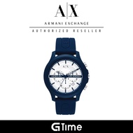 [Official Warranty] Armani Exchange AX2437 Men's Chronograph Blue Silicone Watch