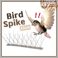 (1 PCS) 33cm Bird Spikes Repellent Mat Stainless Steel Animal Repeller Chase Birds Device Dashboard 