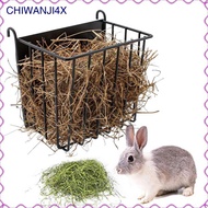[chiwanji4x] Rabbit Hay Feeder, Multifunctional Metal Food Feeding Manger Hay Food Rack for Chinchil