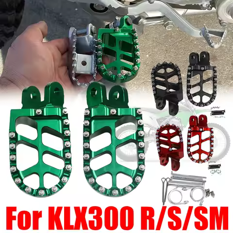 Motocross Footrest Footpegs Foot Pegs Pedal For Kawasaki KLX300R KLX300S KLX300SM KLX300 KLX 300R 30