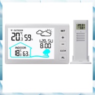 Indoor Outdoor Thermometer Hygrometer Wireless Weather Station Home Weather Forecast Clock Weather S