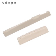 [Adepe] 6 String Acoustic Guitar Saddle Nut Slotted for Guitar Lovers Left Handed