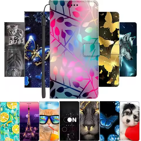 For Xiaomi Redmi 14C 15C Case 14 15 C Coque Flip Wallet Magnet Leather Cover For Poco C75 X7 M7 Pro 