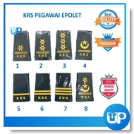 Pangkat KRS Pegawai Lencana Epolet Jenis Sulam Lencana Sekolah Kokurikulum Pemimpin KRS Accessories 