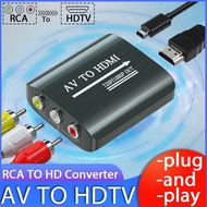 อุปกรณ์เพิ่มสัญญาณวีดีโอ RCA ไปยัง HDTV HDMI, ใช้พลังงานจาก USB, พื้นผิวแบบมัน, 5V, เข้ากันได้กับ PS