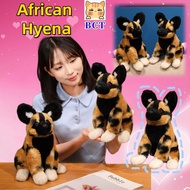 BCT Cute African Hyena Plush Doll Kawaii Sitting Posture African Hyena Plush Toy Fun Dog Stuffed Toy