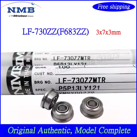 20PCS/50PCS/100PCS Original NMB Flange Bearing LF-730ZZ LF-730 F683ZZ High Speed Flanged ball Bearin