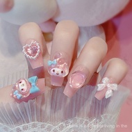 Dobamine Wear Nails Beautiful Girl Kawaii Melody Manicure Wear Nails Nail Stickers Cute Wear Nails U