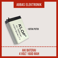 BATU 4V 1600MAH AKI BATERAI LAMPU EMERGENCY DARURAT BATERAI AUDIO PORTABLE 4 VOLT 1600 MAH