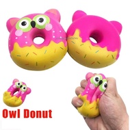 Cute SQUISHY DONUT OWL Squishies Toys Slow Rising Toy Squishy