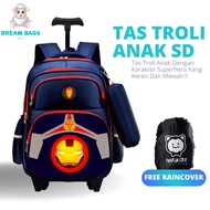Trolley Bag for Elementary School Boys, Push Suitcase Bag for Boys, DREAM BAGS DB-631C Import