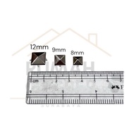 (1 GROSS 144 PCS/) PYRAMID SPIKE SILVER NICKEL BAG HOLDER