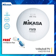 ลูกวอลเลย์บอลหนัง วอลเลย์บอลถูกๆ วอลเลย์บอล บอลเล่ย์บอล MIKASA Volleyball PU#5 th VWL210S FIVB(880)