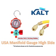 USA Single Manifold Gauge High Side R410A / R22 / R134a/ R404a