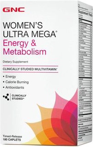 【過期特價清貨】GNC 女士 Ultra Mega Energy and Metabolism 女性綜合維他命 180 顆 增加能量 代謝 燃燒卡路里