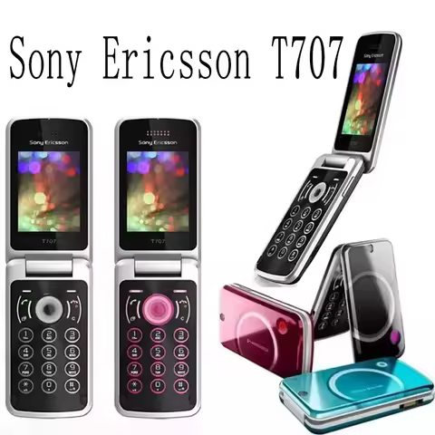 Unlocked Original Sony Ericsson T707 100MB RAM 3MP Camera Mobile Phone 3G Smartphone Flip Cell Phone