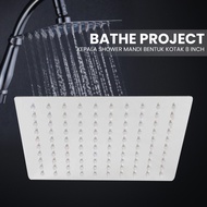[ Home Appliance ] BATHE PROJECT 8 Inch Square Shower Head 305gr - MK-702/701