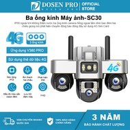 Dosen Pro Camera 4G 3 lenses SC30 Outdoor Wireless Ip66 Smart waterproof safe Super Sharp Wifi