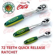 1/4" 3/8" 1/2" BERRYLION 72 TEETH RACHET DRIVER SOCKET NUT RATCHET            . TOPTUL REMAX SATA AN