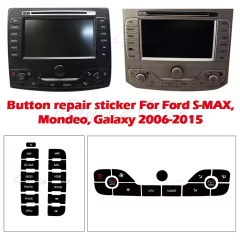 Vinyl Repair Sticker for Ford S MAX MK1 GALAXY MK3 MONDEO MK4 2006 to 2015 Fixing Worn Navigation Ra