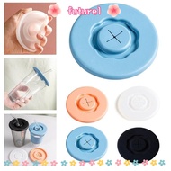 FUTUREE 3PCS Cup Dustproof Cover, Seal Leakproof Silicone Cup Lid,  Universal Diameter 95mm Soft Tea