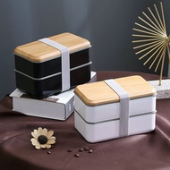 Kotak Makanan Lunch Box Bento Jepang Kayu Dengan Pengunci Ganda Double Lock
