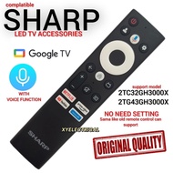 Sharp Google TV Remote Control With Voice Function For 2TC32GH3000X / 2TG43GH3000X