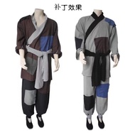 ✨3559 Praise Ancient Hanfu Civilian People Beggar Costume Performance Costume Grandpa Poor Farmer Pe