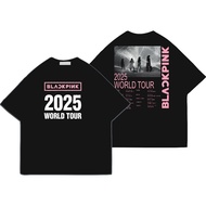 Hatetrick BLACKPINK DEADLINE TOUR JAKARTA 2025 T-Shirt Latest KPOP Clothing/ Black Blackpink Regular