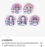 Le sserafim LE SSERAFIM KIM CHAEWON Portrait Card & Deco Sticker Set