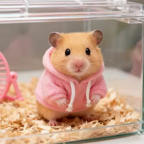 1 PC Warm Winter Pet Pullover Hoodies Outdoor Clothing for Small Animals Bunny Kitten Baby Rabbit Gu