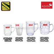 Asvita Ice Glass, Coffee Glass, Multipurpose Glass, Multipurpose Cup 350 ML, 400 ML, 500 ML, 550 ML,