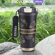 TERMOS CucuLemon Drinking Bottle Thermos Coffee Stainless Steel Tumbler Drinking Water Heat Resistan