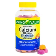 Adult Gummy Calcium with Vitamin D3 50 servings Spring Valley Adult Gummy Calcium with Vitamin D3 50