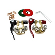 Terminal Kepala Aki Mobil Kuningan 2PCS Bahan Tembaga Murni Anti Karat Cocok untuk Semua Mobil (Diki