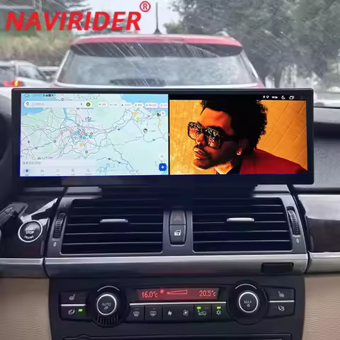 For BMW X5 X6 E70 E71 CCC CIC 2007-2013 Video Player Carplay Navigation 14.9" Android Screen Stereo 
