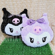 Kuromi M Embroidered Feather Head Pillow Kuromi M Feather Head Pillow