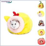 AMAZ Hamster Warm Bed With Hook Hanging Cotton Sleeping Nest Hut Hideout House Fun Small Animal Hammock Cage Accessories