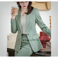 HIJAU SAGE GREEN WOMEN'S BLAZER JACKET Sage green women's blazer/