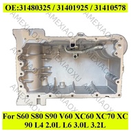 OE 31480325 High Quality Auto Engine Parts Aluminium New Oil Pan for S60 S80 S90 V60 XC60 XC70 XC90 