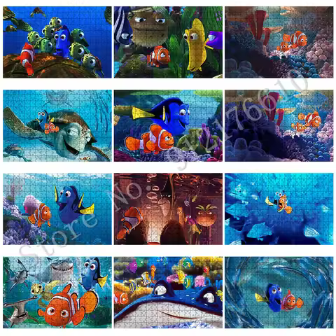 Finding Nemo Animation Jigsaw Puzzle Disney 1000 Pieces Paper Puzzles for Adult Underwater Sea Ocean