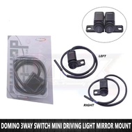 DOMINO MINI DRIVING LIGHT MIRROR MOUNT SWITCH 3 way switch HAZARD FOG LIGHT (LEFT/RIGHT)