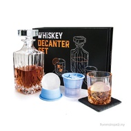Whiskey Wine Set Gift Box Household Wine Set Ball Whiskey Glass Bar Creative Glass Wine Bottle Set