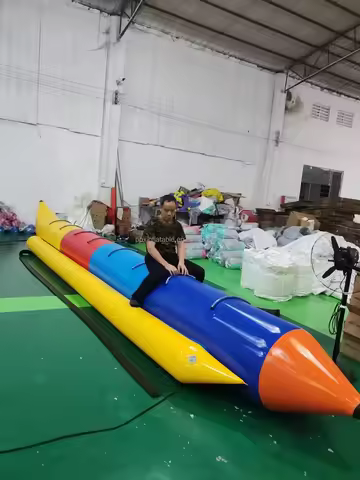 Towable Tube Inflatable Banana Boat Raft Floating Water Games Inflatable Trailer Tube for Adults Oth