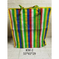 COD VINCENT/7 sizes Sako bag with zipper makapal luggage bag / Nylon bag / Travel bag / Shopping bag